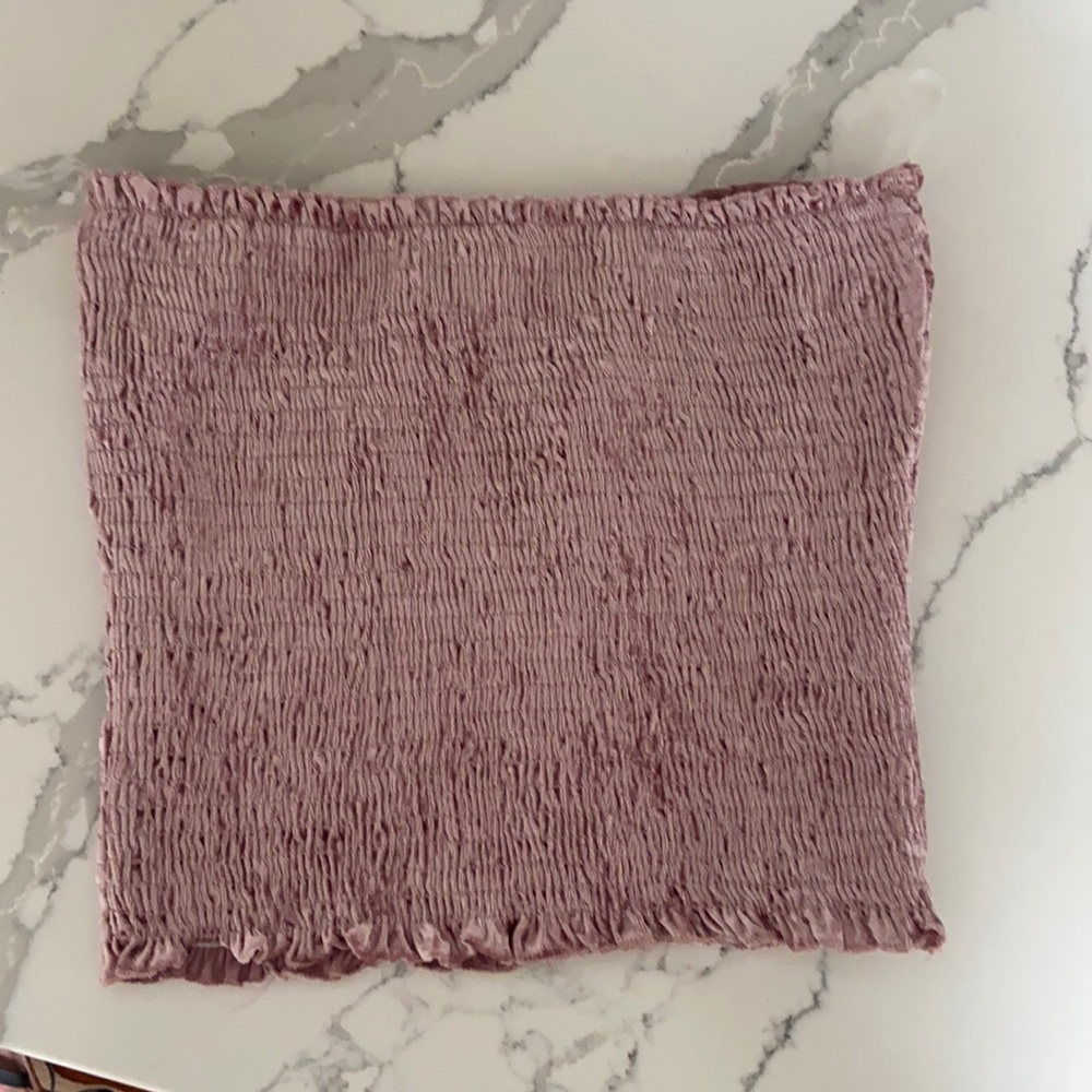 Crushed velvet tube top M